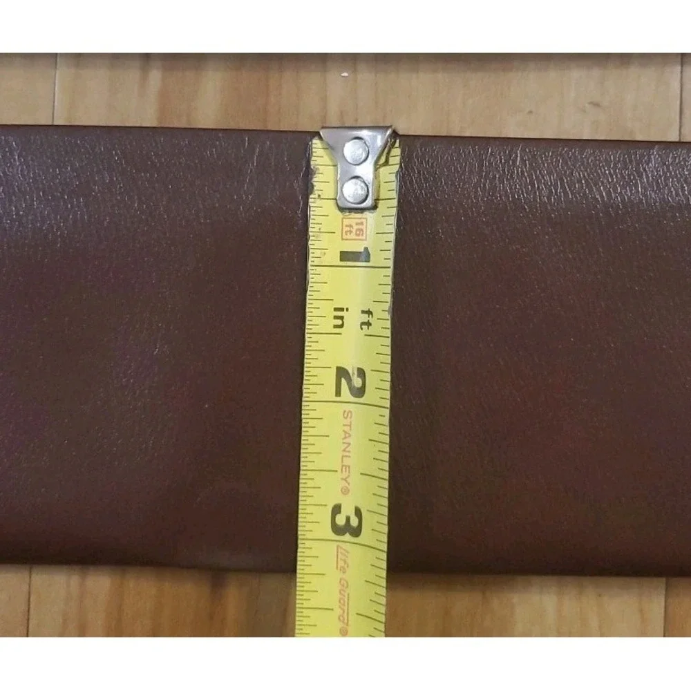 Vintage Cameo Vu-All Wallet Dark Brown Leather Men's Bifold